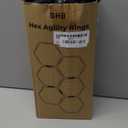 GHB Hex Agility Rings Speed Rings with Carrying Bag 6 Set Portable Hexagon Rings, Agility Ladder for Agility Footwork Training (Orange)