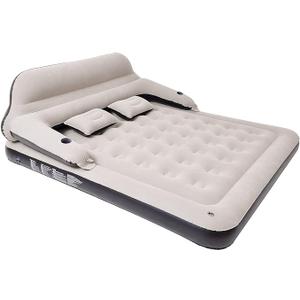 King Size Air Mattress Inflatable Bed with Headboard and Pillows,Blow Up Couch Sofabed