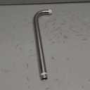 Shower Arm Stainless Steel Wall Shower Head Extension Pipe Replacement Part (40cm, 15.74inch)