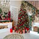 15' x 10' Christmas Photography Backdrops Christmas Fireplace Decoration Background Xmas Tree Gift Holiday Party Decoration Children Family Xmas Party Banner