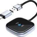 Wireless Android Auto Adapter, Wireless carplay Adapter, Latest NFC Touchscreen Connectivity, Wireless Plug-and-Play for Android Devices (Android 11 and Above)