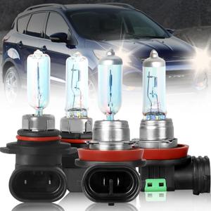 Fit For Ford Escape (2013-2016) Headlight Bulbs, 9005 High Beam+H11 Low Beam Light Bulbs Combo, 300% Brightness High Performance, Plug and Play, Pack of 4