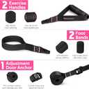 Pilates Bar Kit with Resistance Bands, Multifunctional Pilates Bar for Women & Men with Heavy-Duty Metal Adjustment Buckle, Pilates Home Equipment for Full BodyWorkouts