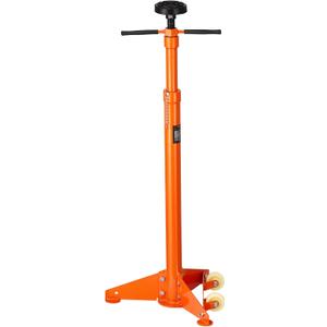 VEVOR Underhoist Support Stand, 3/4 Ton Capacity Under Hoist Jack Stand, Lifting from 38.4 to 75.4 in, Bearing Mounted Spin Handle, Self-Locking Threaded Screw, Two Wheels, Support Vehicle Components