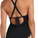La Blanca Womens One Piece Swimsuit High Neck Keyhole Island Goddess (14)