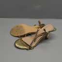 Mostrin Heels for Women Strappy Sandals Square Open Toe High Heel Sandals Ankle Strap Stiletto Heels for Party Wedding (9, Gold 05)