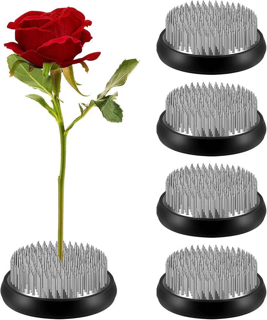 WILLBOND 8 Pcs Flower Frogs 2 Inch Arranger Flower Pin Mother's Day Craft Round Frog Fixed Tool Japanese Holder Arranger for Vase