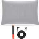 Grounding Pillow Case,Earth Connected Pillowcase,Bedding.Improve Sleep,Reduce Pain.90% Organic Cotton, 10% Silver Fiber (Gray, 30 * 20.5inch)