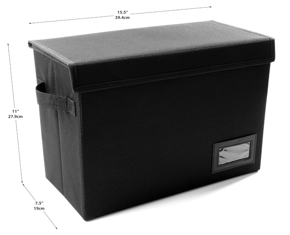 Comic Book Storage Box,PU Leather Comic Bin Holds 155 Comic Book with Handles,Stackable Moistureproof Comic Short Box Book Organizer Storage for Comic Collectors