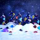 7 x Space Theme Birthday Candle Number 2 Universe Planet Rocket Spacecraft Cake Toppers for Boys Girls Kids Birthday Party Decorations