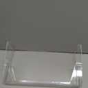Gawerk Clear Acrylic Single Pocket, Plastic Hanging Wall Mount File Holder for Office Home (Clear, 3 Pack)