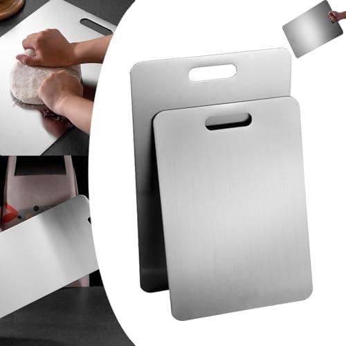 Titanium Cutting Board 1 ,Titanium Cutting Boards for Kitchen,304 Stainless Steel Food Grade Cutting Board for Meat Fruit & Vegetable(13.4*9in)