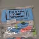 Skylety 3 Pieces Fun Hamster Toys Guinea Pig Hideout Include PVC Hamster House, Rainbow Bridge, Seesaw Toy DIY Exercise Play Toys for Rats Mouse Small Animals (Large, Rainbow Color)