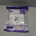 VCE 1 Port Keystone Wall Plate UL Listed (10 Pack), Single Gang Wall Plates for RJ45 Keystone Jack and Modular Inserts, White