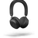 Jabra Evolve2 75 PC Wireless Headset with 8-Microphone Technology - Dual Foam Stereo Headphones with Adjustable Advanced Active Noise Cancelling, USB-A Bluetooth Adapter and UC Compatibility - Black