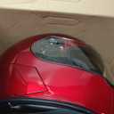 VCAN Bluetooth Integrated Full Face Motorcycle Helmet with Dual Visor (X-Large, Gloss Wine Red)