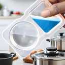 Double Compartment Condiment Containers with Lids Portable Reusable Sauce Container 2 Compartment Snack Containers for Condiments or Dips (20)