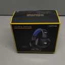 A36 Gaming Headset with Microphone for Pc, Xbox One Series X/s, Ps4, Ps5, Switch, Stereo Wired Noise Cancelling Over-Ear Headphones with Mic for Computer, Laptop, Mac, Nintendo, Gamer (Blue)