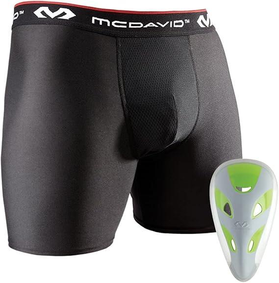 Mcdavid Boy’s Boxer Briefs w/ Athletic Cup Protection, For Youth Sports, Baseball, Lacrosse, Football, Size XL