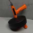 KINGLEV Drain Snake, 50ft Flexible Steel Drain Auger With Drill Adapter, Heavy Duty Sink Plumbing Unblocking Hand Auger, Manual Or Powered for Shower & Bathtub Clogs-No auto retract or feed