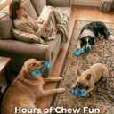 Dog Toys for Aggressive Chewers 3 Pack: Tough Dog Toys for Medium Large Breeds, Bacon Flavored Indestructible Dog Toy, Heavy Duty Nylon Chew Bone Dog Toys to Keep Them Busy 20-90 lbs