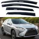 IG Window Visor for Lexus RX350 RX450h 2010-2015, Rain Guard Tape-On Extra Durable Sun Wind Side Vent Window Deflector Mugen Style, 2010 2011 2012 2013 2014 2015