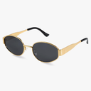 livho 2025 Trendy Oval Sunglasses - Stylish Polarized Shades for Everyday - Retro Metal Frames