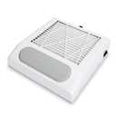 Nail Dust Collector, Electric Acrylic Nail Fan Dust Collector with Detachable Reusable Filter Dust Suction Machine for Nail Salon, Nail Polishing (White)