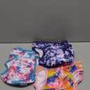 wegreeco Washable Reusable Premium Dog Diapers,Pack of 3,Small Dog Puppy & Doggy Diapers Female,Dog Period Panties Diapers Female in Heat Colourful XL (X-Large (17.5"-27" Waist))