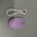 PEIOUS Wireless Mouse Jiggler - LED Wireless Mice with Build-in Mouse Mover, Rechargeable Moving Mouse for Laptop with Undetectable Random Movement Keeps Computers Awake - Purple