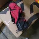 TCEK Portable High Back Camping Chair with Adjustable Height, Small Compact Outdoor Folding Chair for Adults Travel, Riselite Collapsible Lightweight Packable Camp Chairs, Easy Carry and Quick Setup