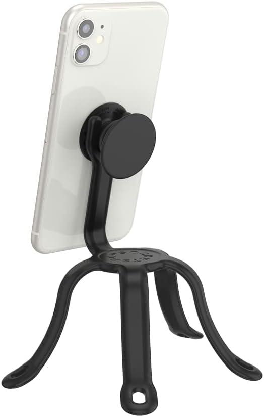 PopSockets Flexible Phone Mount & Stand, Phone Tripod Mount, Universal Device Mount - Black small