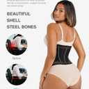 Lover-Beauty Waist Trainer for Women Tummy Control Body Shaper Mesh Corset Waist Cincher Corset Shapewear Compression Girdle (Black, XXL)