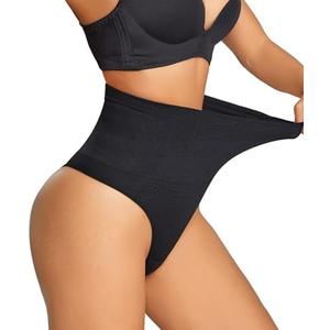 Dulchany Thong Shapewear Tummy Control Underwear for Women Seamless Body Shaper Panties, XXL