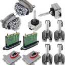 MUNIK Lighting System Control Unit 12-Piece Set 2010-2016 for BMW 5 Wash 520i 523i 528i 530i 535i M5 Replacement # 63117271901 63117271902 63127262731 63117316217 63117237647 D1S6000K