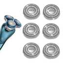 SH70/71 Replacement Heads Blades Fit for Philips Norelco Series 7000, New Upgraded SH70 Double Blades for norelco 7000 Replacement Heads (Silver-72)