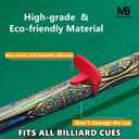 5 x Cue Grip Trainer for Billiards & Pool - Silicone Alignment Ring, Improve Your Stroke & Shot Accuracy | Billiard Practice Aid with Instruction Manual Billiard Training Aids Billiards Accessories