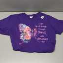I Can Do All Things Through Christ Bible Philippians Purple T-Shirt Size XL