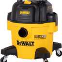 DEWALT 6 Gallon STEALTHSONIC Wet Dry Shop Vac, Powerful Suction & Portable Shop Vacuum with Attachments, Ultra Quiet Heavy Duty Shopvac for Home, Garage, Car, Workshop, Jobsite, DXV06P-QT, 5 Peak HP (6 Gal (1 Dust Bag))