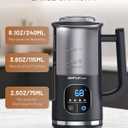 SIMPLETASTE Milk Frother, 4-in-1 Electric Milk Steamer with LED Touch Screen, Automatic Warm and Cold Foam Maker and Milk Warmer for Latte, Cappuccinos, Macchiato