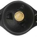 Cast Iron Cauldron w/Handle, Ideal for smudging, Incense Burning, Ritual Purpose, Decoration, Candle Holder, etc. (4" Diameter Handle to Handle, 2.5" Inside Diameter)