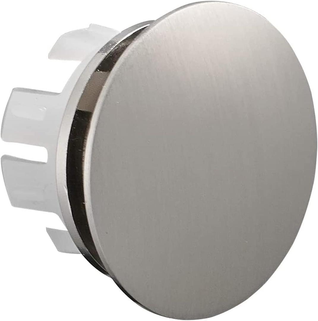 Bathroom Sink Overflow Cover Basin Trim Brass Insert in Hole Round Caps Brushed Nickel Vanity Ceramic Vessel Kitchen Replacement Dual Layer Insert