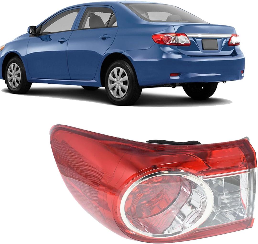 Driver Side Rear Brake Tail Light Assembly Replacement for Toyota Corolla 2011-2013 Left Tail Lamp 8156002580 TO2804111