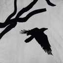 Halloween Shower Curtain Black Crow Bat and Dead Tree in Spooky Misty Forest Shower Curtain with Hooks, Scary Grey Full Moon Night Bathroom Curtains Shower Set Halloween Decor, 60X72Inches