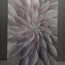 White Abstract Floral Wall Art for Bedroom Canvas Painting Prints Modern Lines Blooming Flower Petal Artwork Office Decor (40L" x 20W")