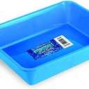 SWIMLINE HYDROTOOLS Plastic-Molded Footbath Soaking Tray for Washing Feet Outdoors Removes Sand & Dirt from House or Pool Heavy-Duty Construction, Smooth Surface, Classic, Blue