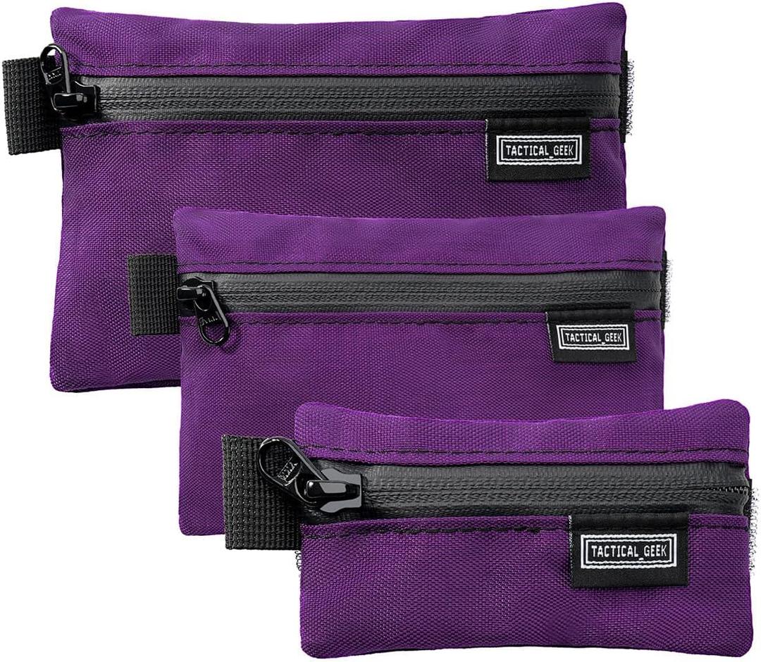 TACTICAL_GEEK Storage A5 EDC Storage Pouch Set, Molle EDC Gadget Pouch, Multi-Functional Utility Small Tool Pocket for Daily Carry (Purple) TACTICAL_GEEK Storage A5 EDC Storage Pouch Set, Molle EDC Gadget Pouch, Multi-Functional Utility Small Tool Pocket for Daily Carry (Purple)