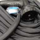 Flexible Garden Hose 100 FT, Ultra Lightweight Water Hoses 100FT w/10 Function Sprayer and 3/4" Brass Fittings, Kink-Free, Sturdy, Abrasion Resistant for Yard, Lawn, Outdoor and Gardening(Black)