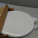 Little2Big Toilet Seat with Built-In Potty Training Seat, Slow Close, Durable Plastic, Made in USA, ROUND, White