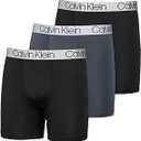 Calvin Klein Men's Micro 3-Pack Boxer Brief Black, Small